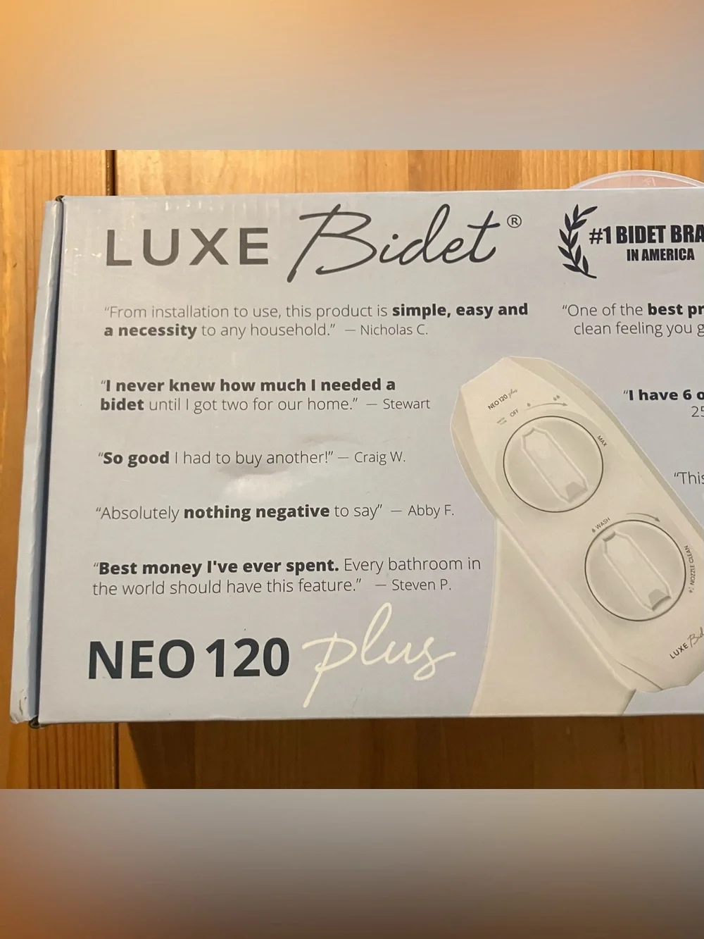 NWOT Factory Sealed Luxe Bidet NEO 120 Plus White